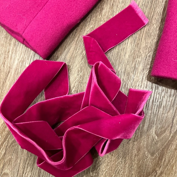 Valentino Fuschia Wool Blazer with Ruffle Lapel - Picture 13 of 13